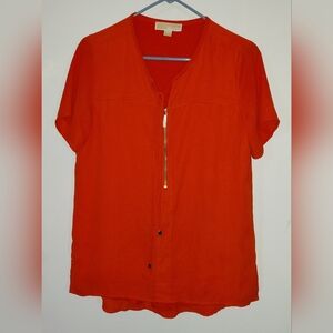 Vibrant Orange Blouse Size 2 Michael Kor